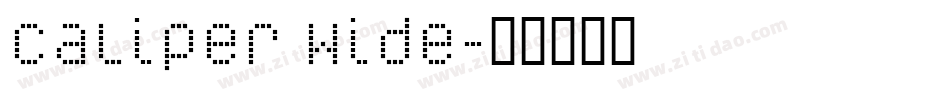 Caliper Wide字体转换